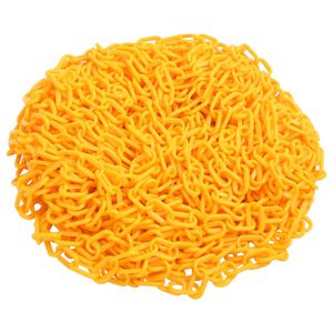vidaXL Łańcuch ostrzegawczy, żółty, 100 m, Ø6 mm, plastikowy