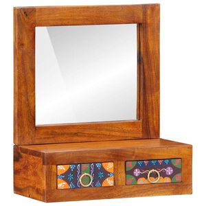 vidaXL Szafka ścienna Brązowy 40 x 20 x 50 cm Lite Drewno Akacji