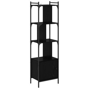 vidaXL P&oacute;łka na książki 6 poziomy 44,5 x 30 x 154,5 cm Czarny Dąb