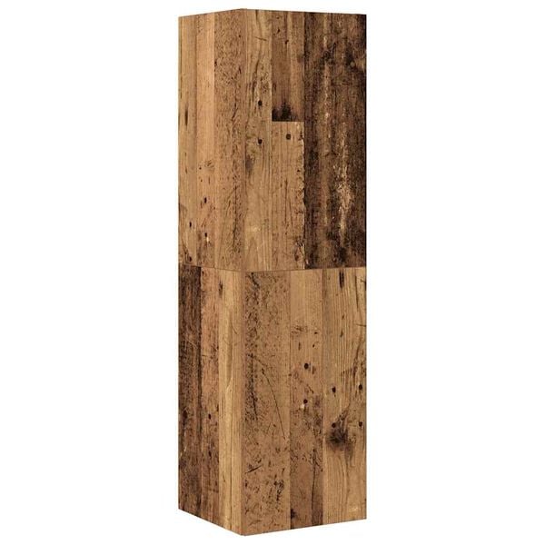 vidaXL 4-cz. zestaw szafek TV, stare drewno, materiał drewnopochodny