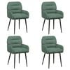 vidaXL Krzesła jadalne 4 pcs Welur Zielony morski 59 x 59,5 x 90 cm