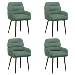 vidaXL Krzesła jadalne 4 pcs Welur Zielony morski 59 x 59,5 x 90 cm