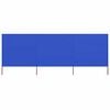 vidaXL Parawan 3-skrzydłowy z tkaniny, 400x120 cm, błękit lazur