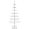 vidaXL Metalowa choinka świąteczna, do dekoracji, czarna, 210 cm