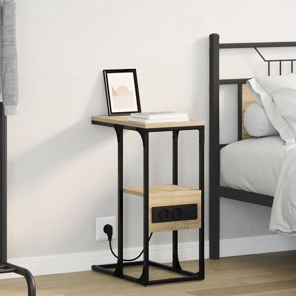 vidaXL Szafka Nocna z szufladą dąb sonoma 41.5 x 26 x 60.5 cm