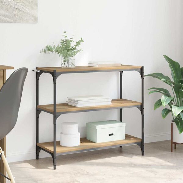 vidaXL Szafka na książki Dąb rzemieślniczy 80 x 33 x 70,5 cm