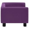 vidaXL Sofa dla psa, burgundowa, 60x43x30 cm, plusz i sztuczna sk&oacute;ra
