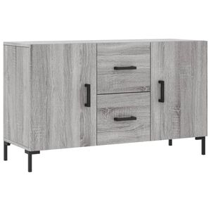 vidaXL Komoda, szary dąb sonoma, 100x36x60 cm, materiał drewnopochodny