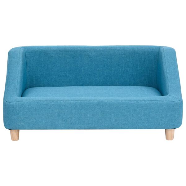 vidaXL Sofa dla psa, turkusowa, 85x50x39 cm, lniana