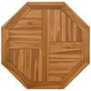 vidaXL Blat do stolika, 70x70x2,5 cm, ośmiokątny, lite drewno tekowe