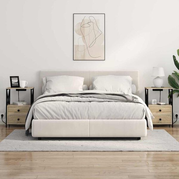 vidaXL Szafka Nocna Dąb Sonoma 40 x 31 x 60 cm Materiał drewnopochodny