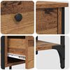 vidaXL Szafka Nocna z szufladą 2 pcs Brązowy 33.5 x 36 x 70 cm