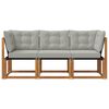 vidaXL Modułowa sofa na zewnątrz z poduszką 3 Sztuka Naturalny
