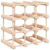 vidaXL Stojak na 12 butelek wina, 36x23x36 cm, lite drewno sosnowe
