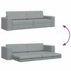 vidaXL Sofa Bed Jasnoszary 245 x 78 x 77 cm Aksamit