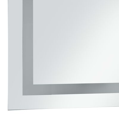 vidaXL Ścienne lustro łazienkowe z LED i czujnikiem dotyku, 60x100 cm