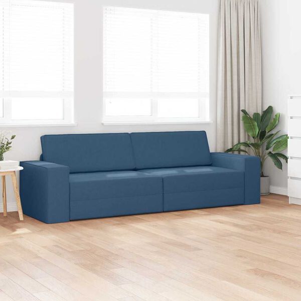 vidaXL Sofa Bed 200cm Granatowy tkanina