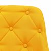 vidaXL Krzesła barowe, 2 szt., musztardowe, tapicerowane tkaniną
