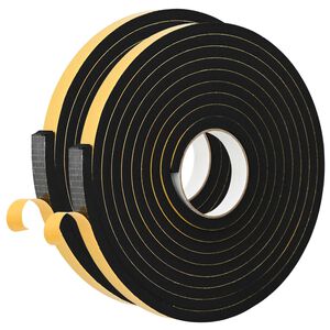 vidaXL Taśma samoprzylepna z pianki 2 szt. Czarny 15mm x 5m Pianka CR