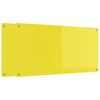 vidaXL Przód kuchenny 2 pcs Żółty 120 x 60 cm szkło hartowane
