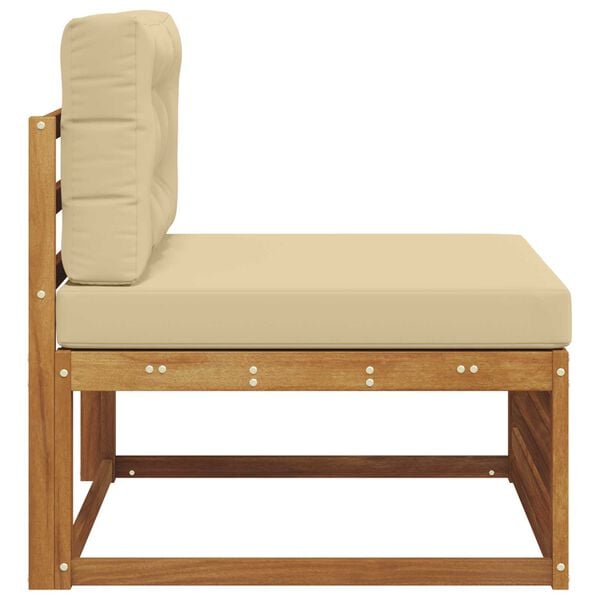 vidaXL Sofa środkowa na zewnątrz Lite Drewno Akacji Naturalny