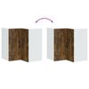 vidaXL Szafka ścienna narożna kuchenna, Kalmar, przydymiony dąb