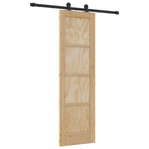 vidaXL Drzwi przesuwne ORKDAL 61 x 198,5 cm Lite drewno sosnowe