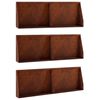 vidaXL Mur oporowy 6 szt. 60 x 12 x 30 cm Stal kortenowska Rdzawy
