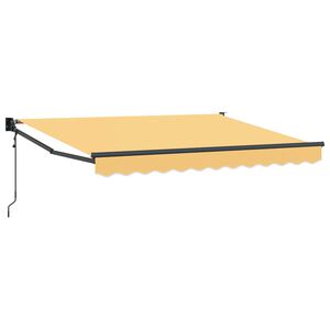 vidaXL Markiza wysuwana piaskowy 4 &times; 3 m Poliester i Metal