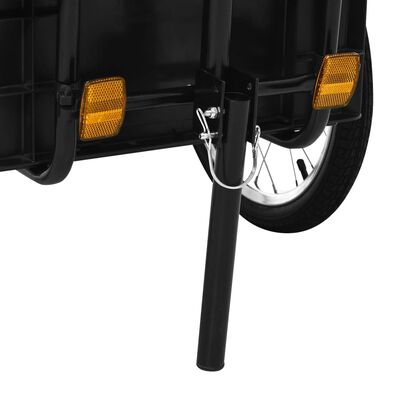 vidaXL Przyczepa rowerowa/wózek ręczny, 155x60x83 cm, stalowa, czarna