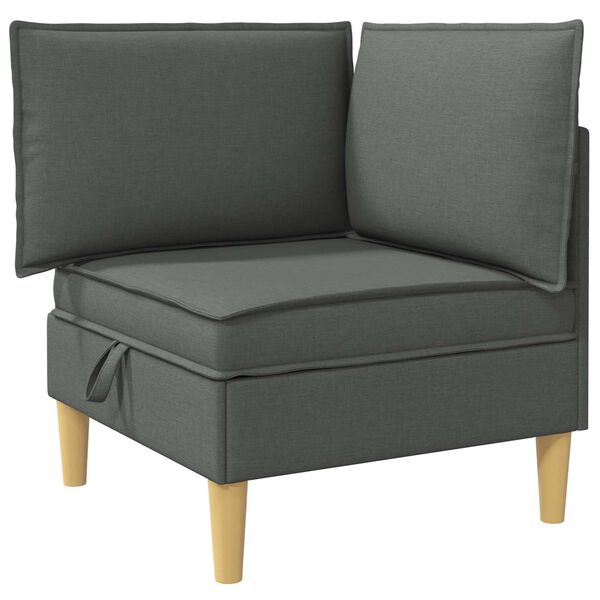 vidaXL Otoman z miejscem na przechowywanie Ciemnoszary