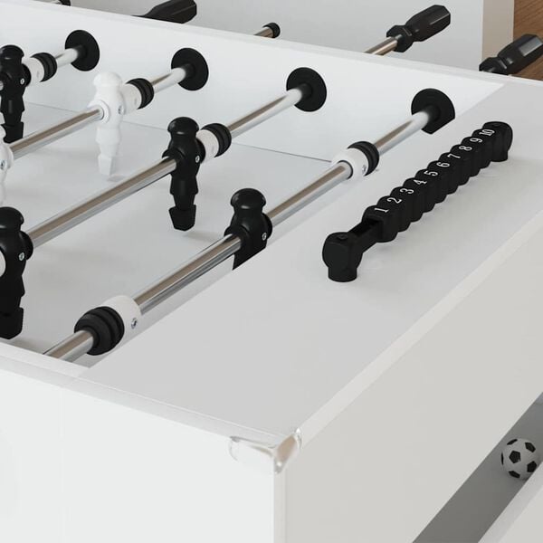 vidaXL St&oacute;ł do futbolu 2 pcs Biały 146,5 x 74 x 85 cm