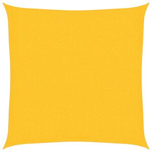vidaXL Żagiel przeciwsłoneczny, 160 g/m&sup2;, ż&oacute;łty, 2x2 m, HDPE