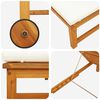 vidaXL Leżak 2 pcs Brązowy 53 x 202 x 89cm Lite drewno akacjowe