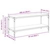 vidaXL Szafka pod telewizor Stare drewno 100x33x41cm