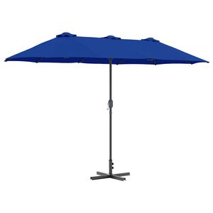 vidaXL Parasolka ogrodowa 370 x 197 x 239 cm Poliester i aluminium