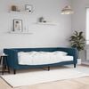 vidaXL Sofa z materacem do spania, niebieska, 100x200 cm, aksamit