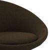 vidaXL Obrotowe krzesła stołowe, 2 szt., ciemnobrązowe, obite tkaniną