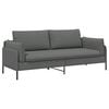 vidaXL Sofa 3-osobowa ciemnoszary 222 x 81 x 89 cm tkanina