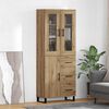 vidaXL Highboard 2 pcs Dąb rzemieślniczy Materiał drewnopochodny