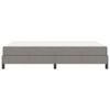 vidaXL Ł&oacute;żko sprężynowe z materacem Ciemnoszary 160 x 200 cm tkanina
