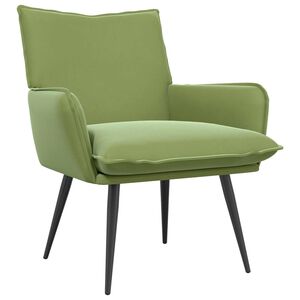 vidaXL Fotel Jasnozielony Welur