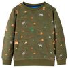 vidaXL Bluza dziecięca, khaki, 140
