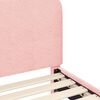 vidaXL Stelaż ł&oacute;żka dla malucha z oparciem R&oacute;żowy 70 x 140 cm
