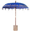 vidaXL Baliński Parasol z Bazą Niebieski 215 x 215 x 260 cm