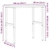 vidaXL Stolik roboczy, 100x60x(73-99,5) cm, prostokątny, drewno bukowe