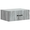 vidaXL Wisząca Szafka Nocna Szary Sonoma 49 x 34,5 x 20 cm