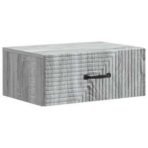 vidaXL Wisząca Szafka Nocna Szary Sonoma 49 x 34,5 x 20 cm