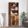 vidaXL Highboard z szufladą Stare drewno 69,5 x 34 x 180 cm