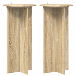 vidaXL Stojak na rośliny 2 pcs dąb Sonoma 40 x 40 x 80 cm